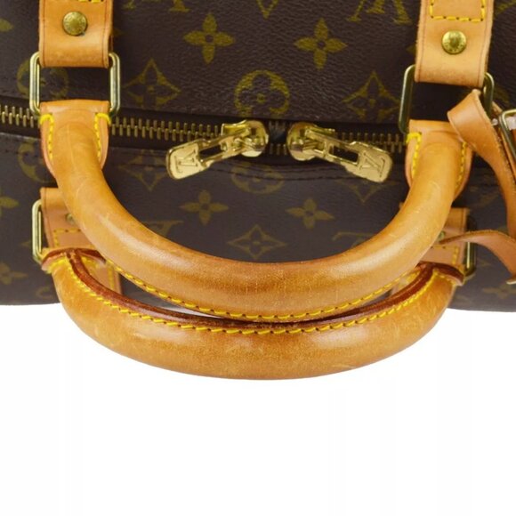 LOUIS VUITTON DUFFLE KEEPALL 50 TRAVEL HANDBAG MONOGRAM - Picture 8 of 10
